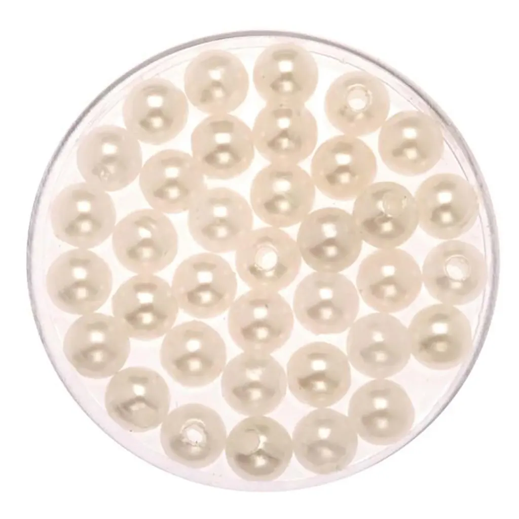 Deco Pearls 75Gx6mm, White