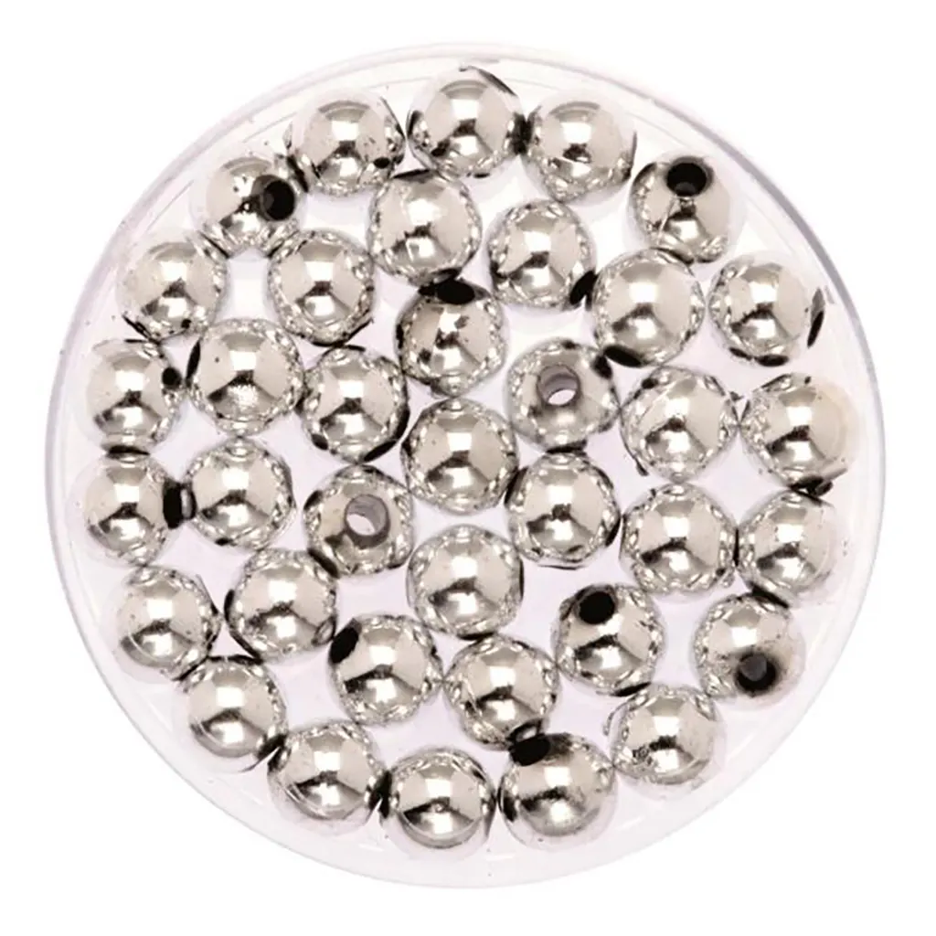 Deco Pearls 75Gx6mm, Silver