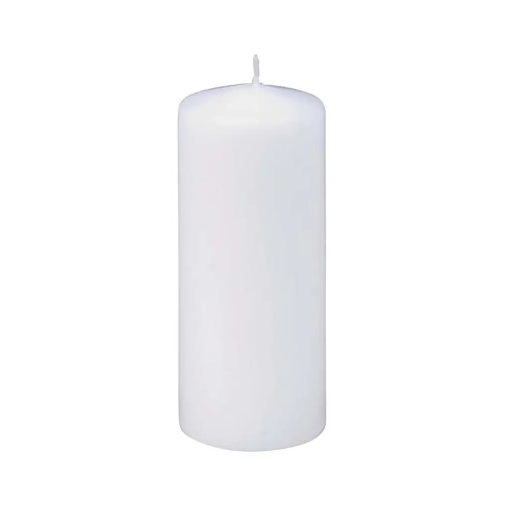 Round Candle White 60mm/150mm in Cellophane