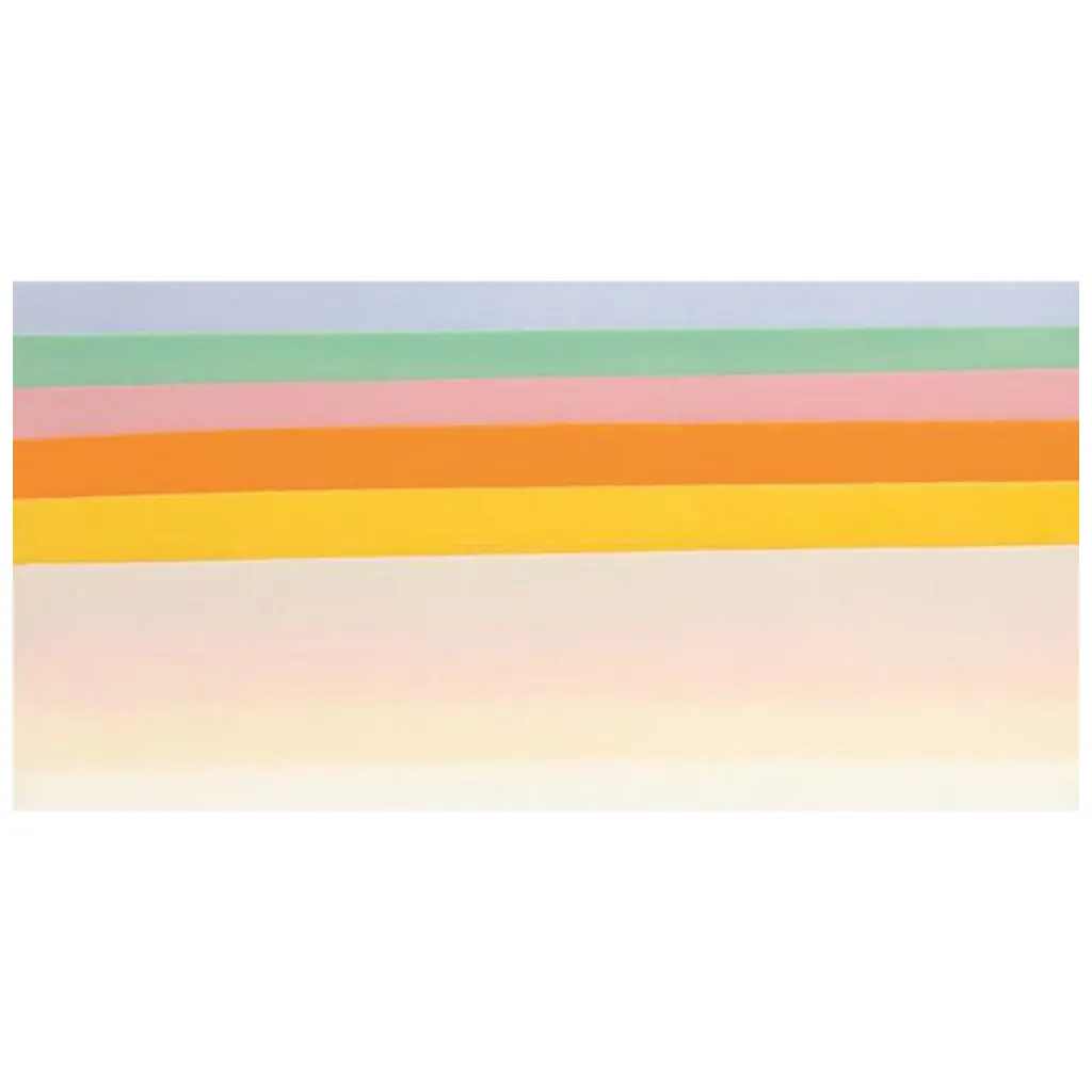 Decorative Wax Set 6pcs 200 X 50mm, Pastel