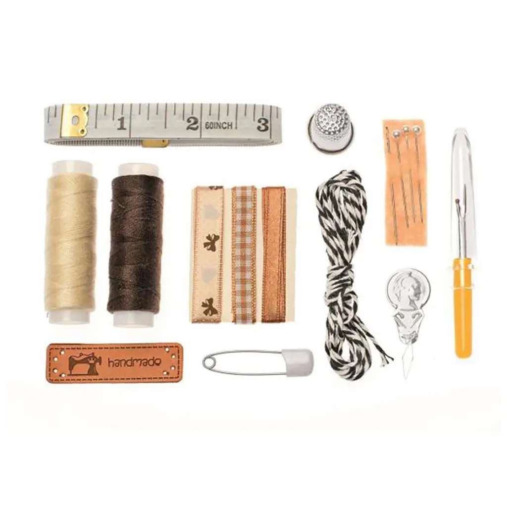Sewing Set Lili Rose 14 Parts, Brown