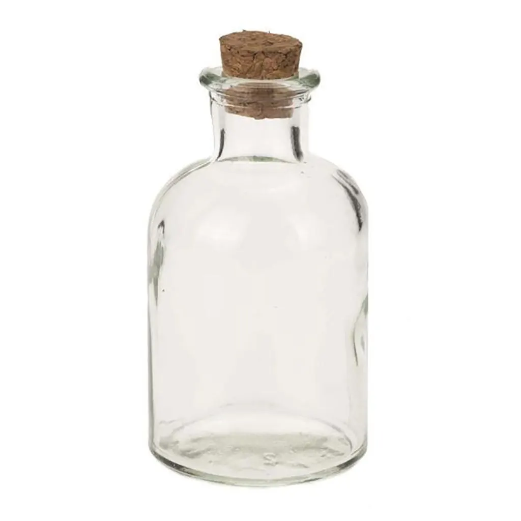 Glass Bottle with Cork 140ml 5.5x10cm