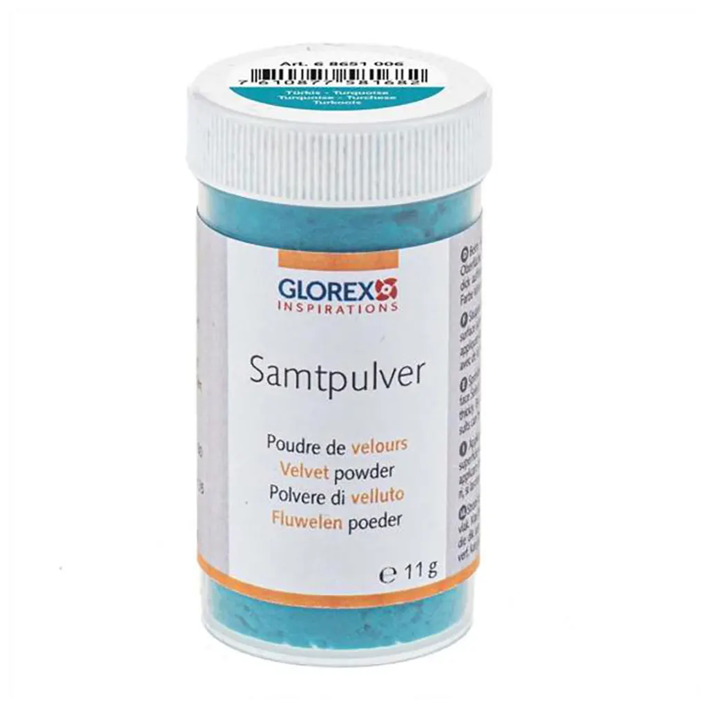 Velvet Powder 11g 0.5mm, Turquoise