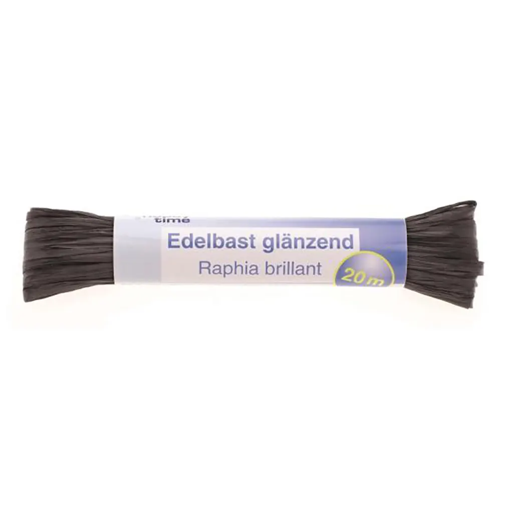 Bright Raphia 20m 10g, Black