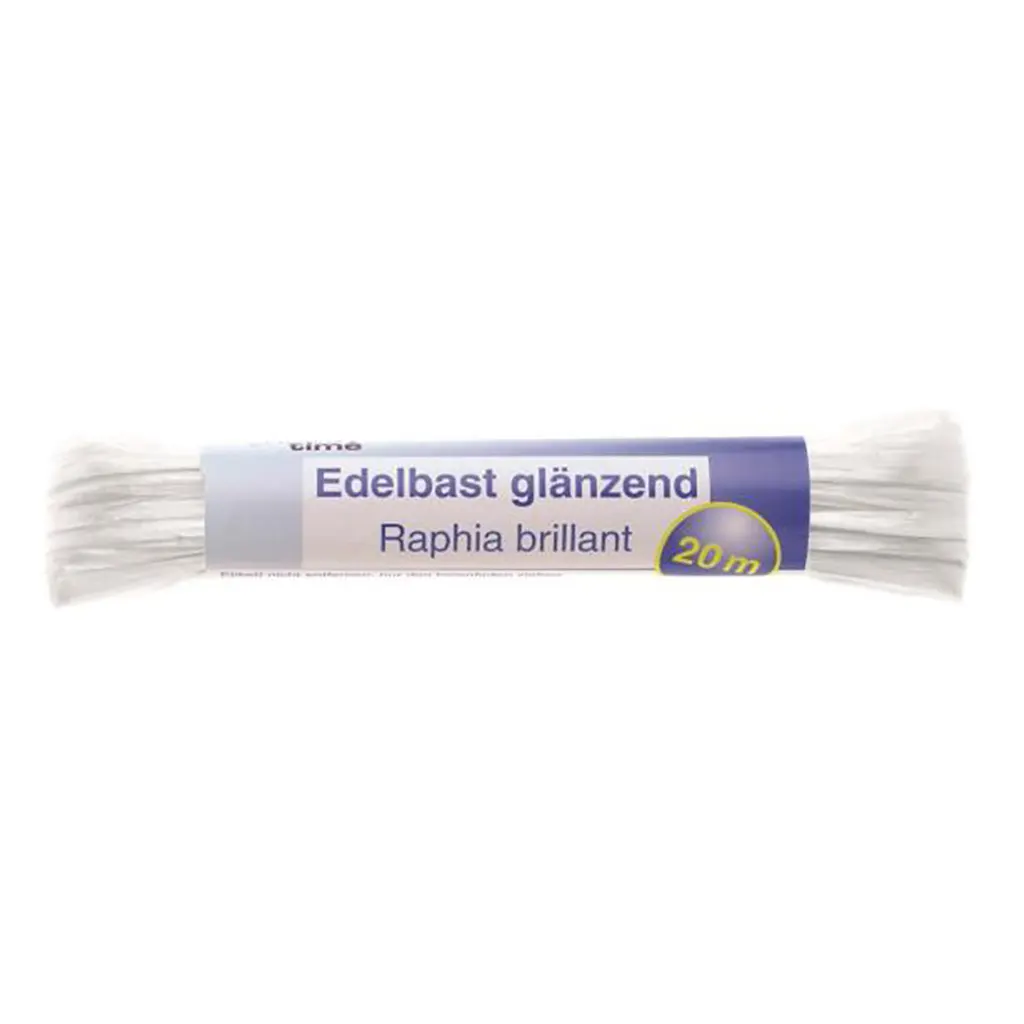 Bright Raphia 20m 10g, White
