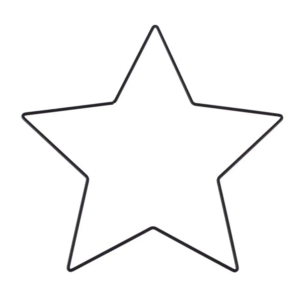 Metal Star Black 25cm