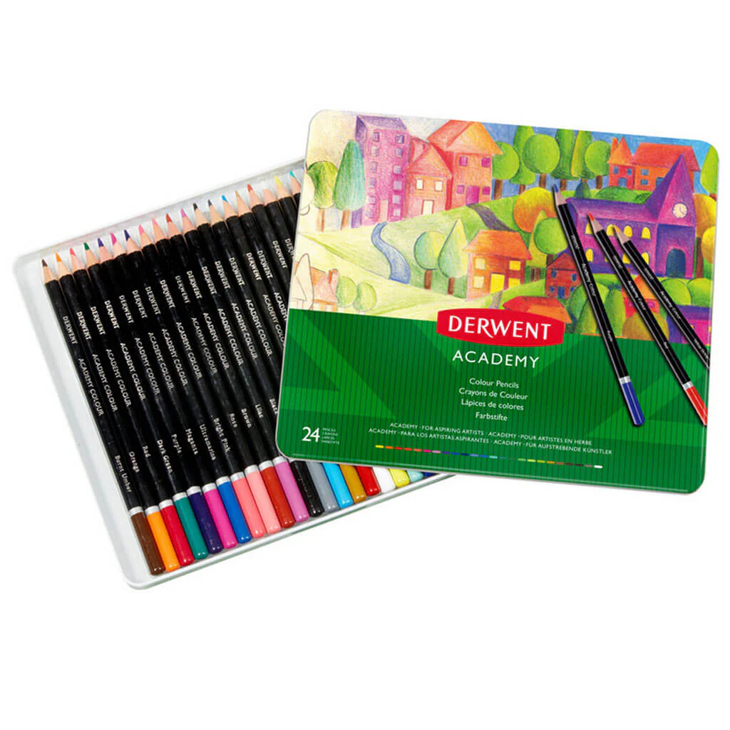 Derwent Coloring Pencils Break Resistant & Easy To Sharpen Pack of 24