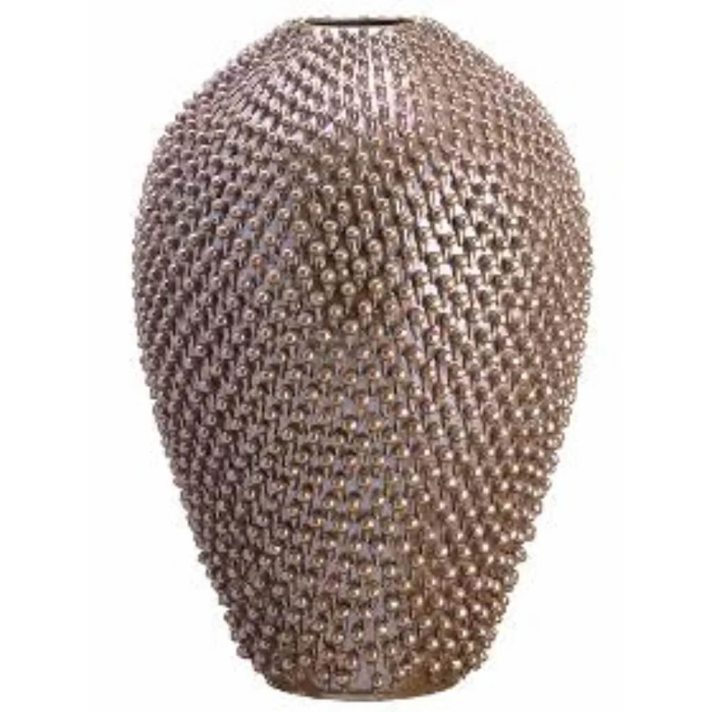 16.3D24"H Sea Urchin Cer.Vase