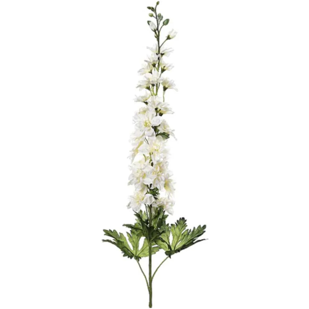 Delphinium Spray 32" Cream