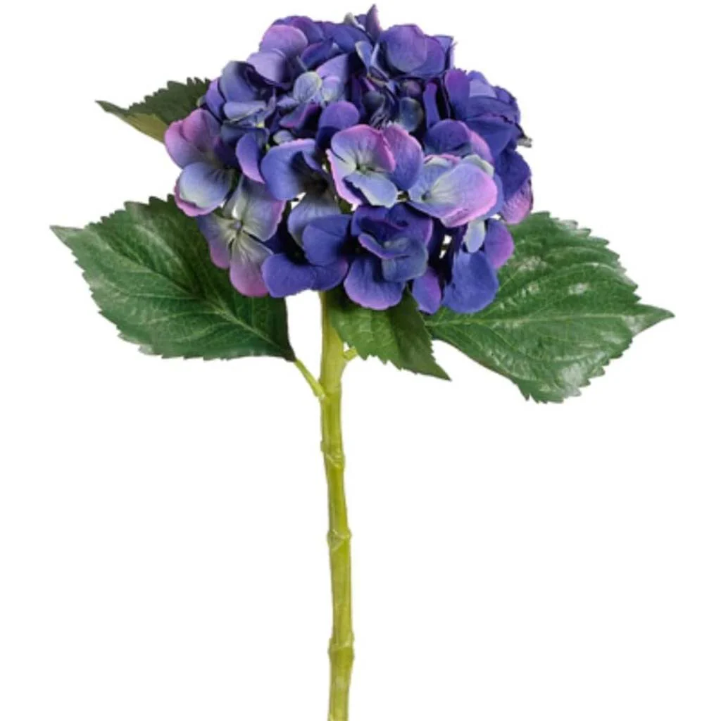 LG SINGLE HYDRANGEA SPRAY 19" BLUE HELIO