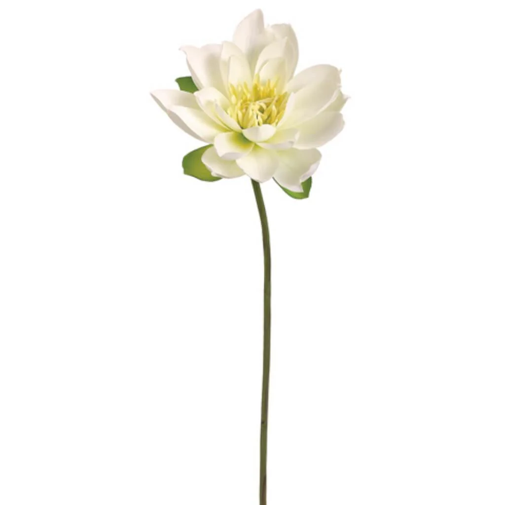 Lotus Bloom Spray 27" Cream Yellow