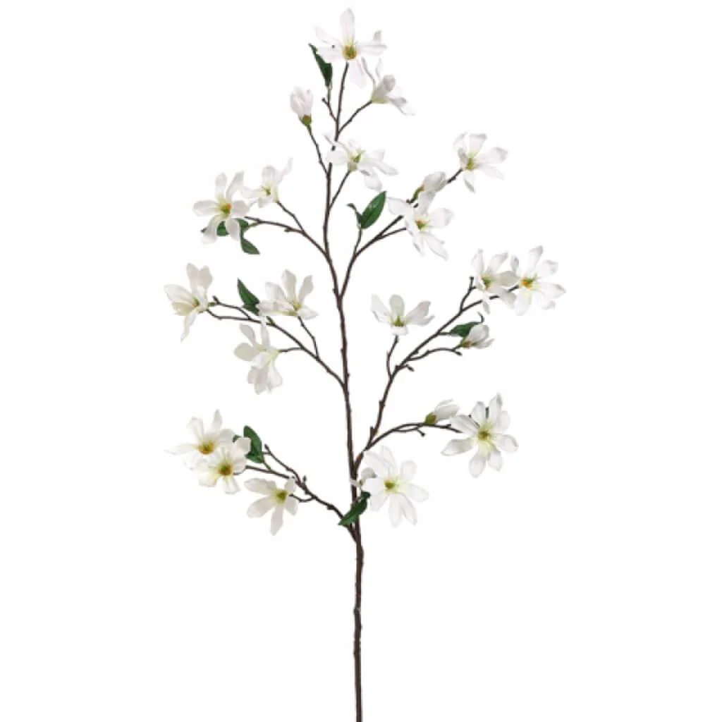 BUTTERFLY MAGNOLIA SPRAY 44" CREAM