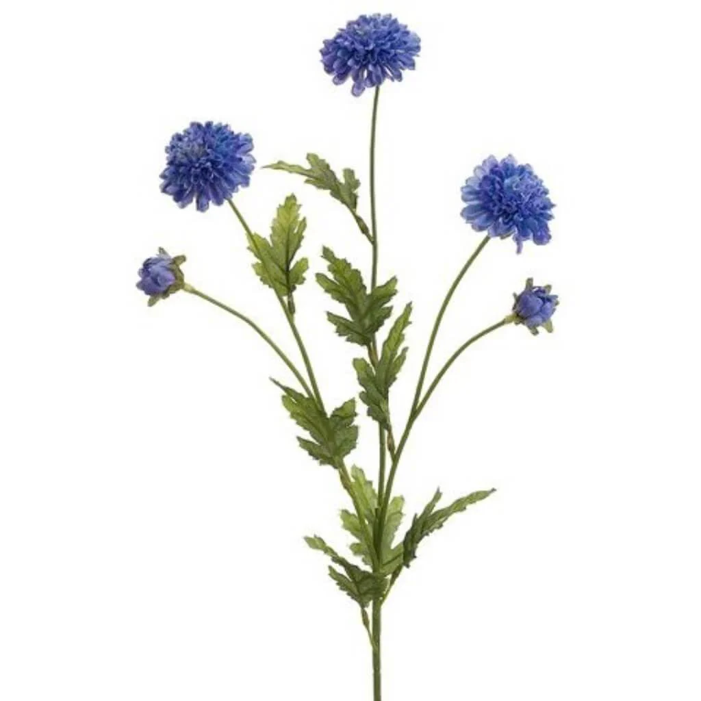 Pompon Mum Spray 27" Delphinium Blue