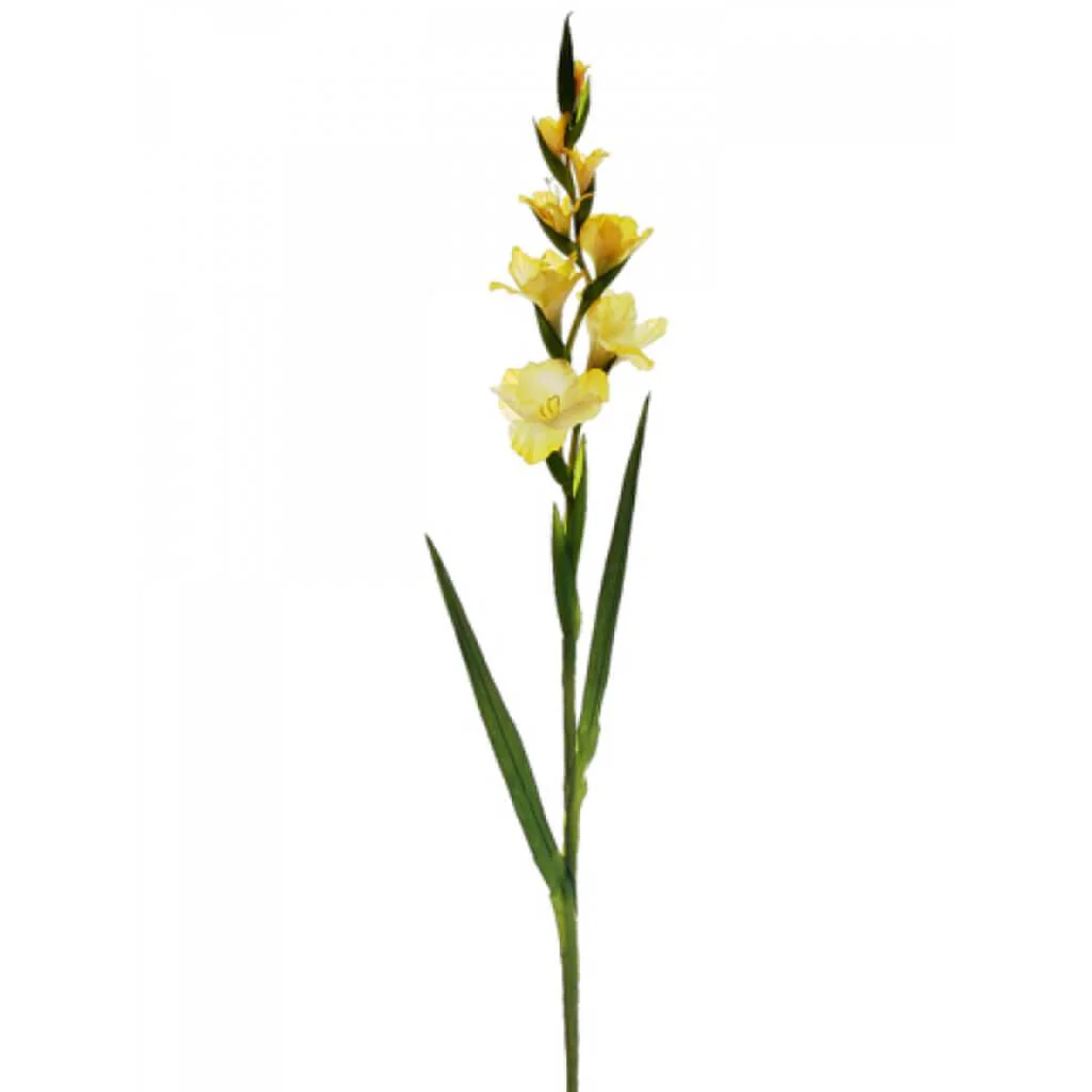 Gladiolus Spray 4F4B 41" Yellow