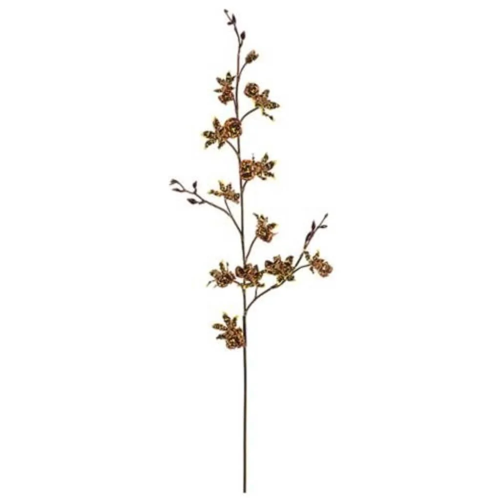 Orchid Spray 44" Brown Yellow