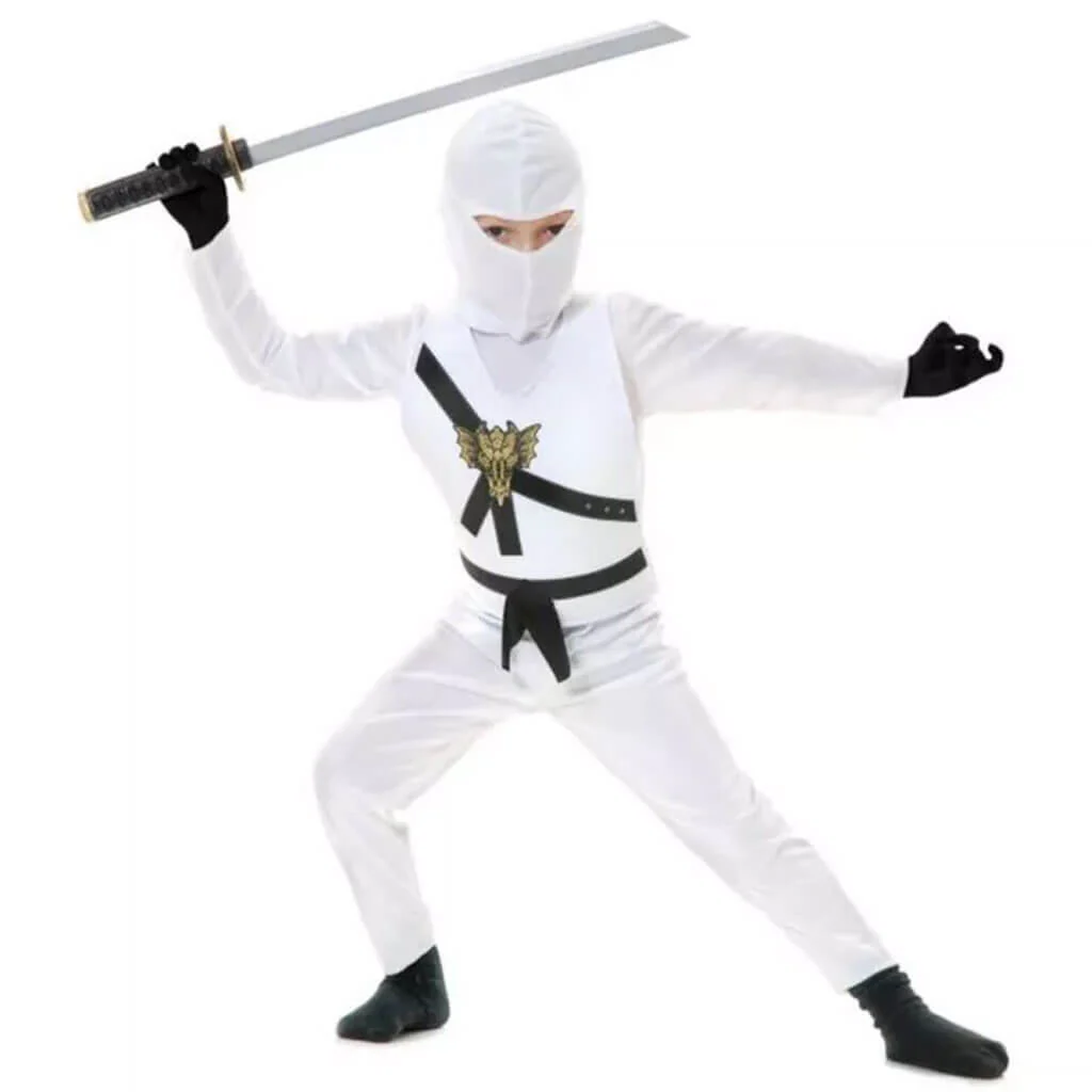 Ninja Avengers Series White Child Costume - Image 2
