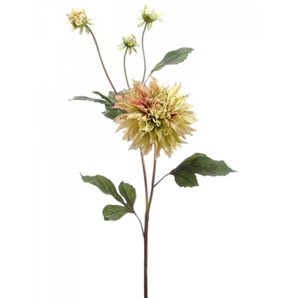 GARDEN DAHLIA SPRAY 37" GREEN-PURPLE