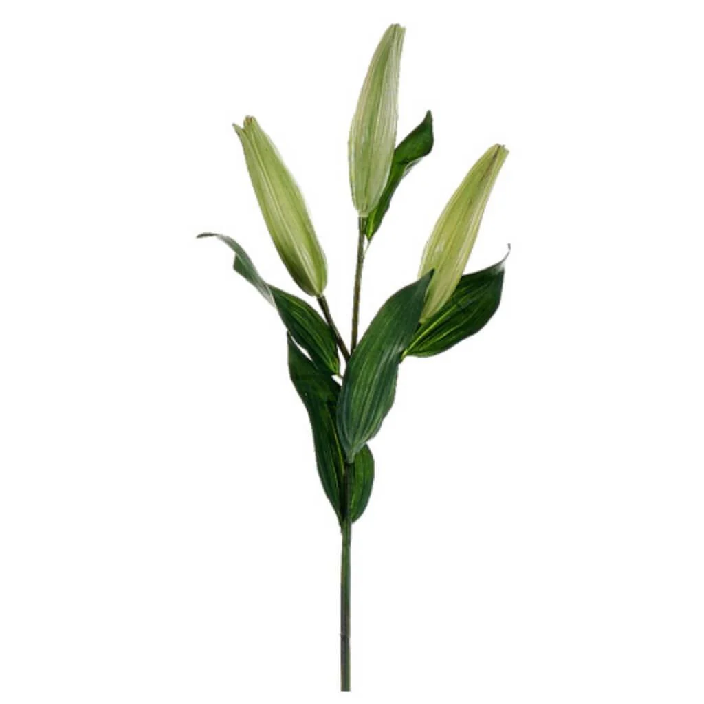 Lily Bud Spray 37.5" Green