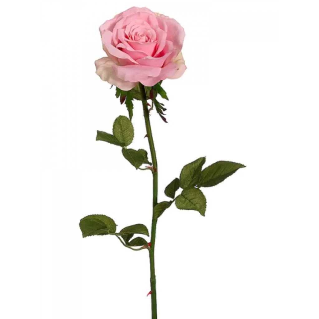 GARDEN OPEN ROSE SPRAY 27" PINK