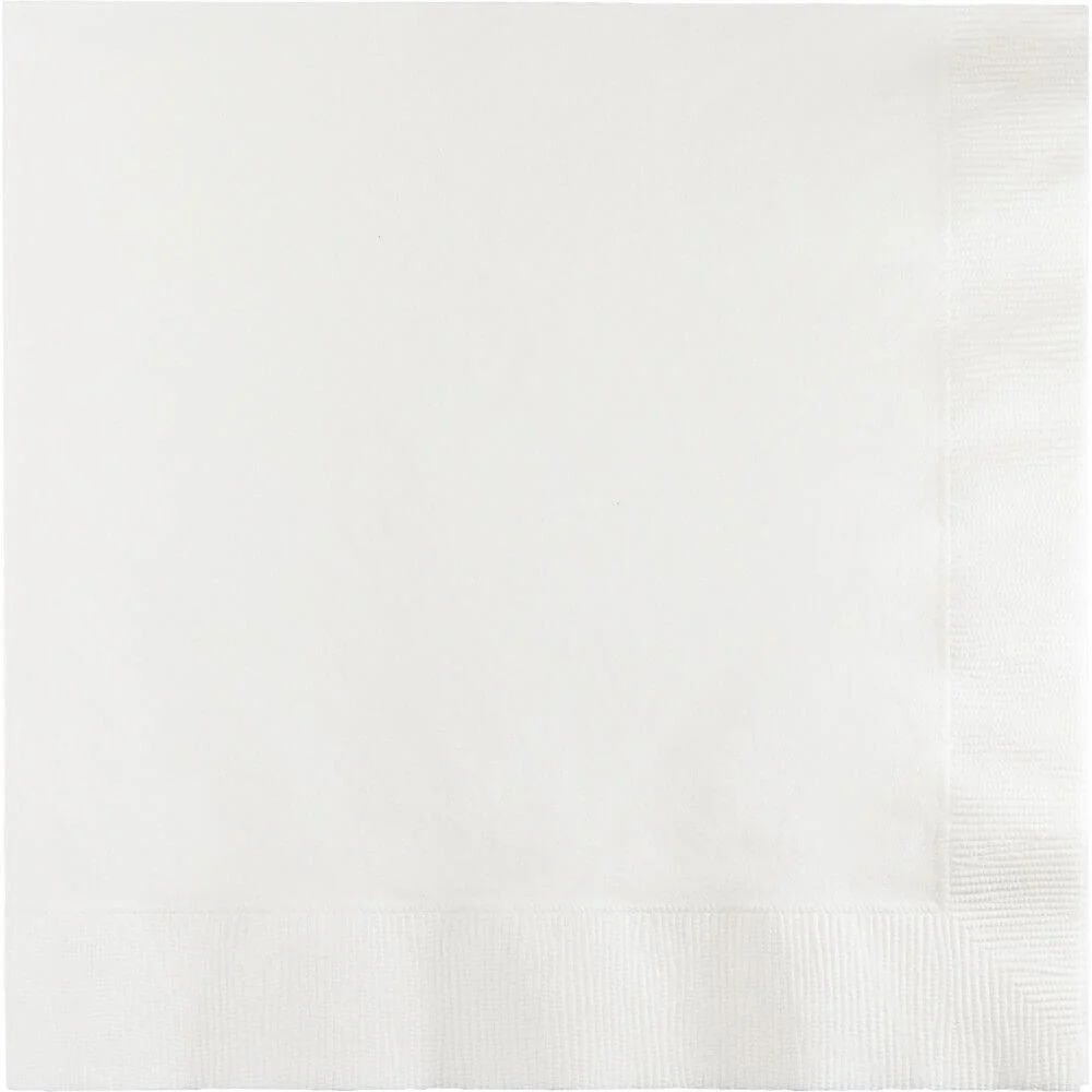 White Dinner Napkins 3Ply, 25ct